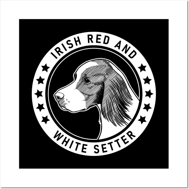 Irish Red and White Setter Fan Gift Wall Art by millersye